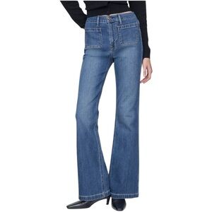 NWT Gap 70’s High Rise Flare Medium Indigo Womens Size 27 Petite